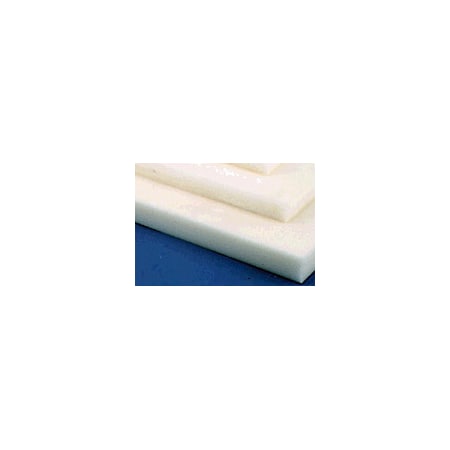 Natural HDPE Stress-Relieved Sheet,0.187 Thick,24 X 48